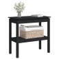 vidaXL Konsolentisch Schwarz 80x40x75 cm Massivholz Kiefer vidaXL Konsolentisch Schwarz 80x40x75 cm Massivholz Kiefer