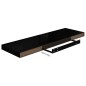vidaXL Schweberegale 4 Stk. Hochglanz-Schwarz 80x23,5x3,8 cm MDF vidaXL Schweberegale 4 Stk. Hochglanz-Schwarz 80x23,5x3,8 cm MDF