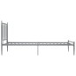 vidaXL Bett Grau Metall 90x200 cm vidaXL Bett Grau Metall 90x200 cm