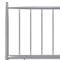 vidaXL Bett Grau Metall 90x200 cm vidaXL Bett Grau Metall 90x200 cm