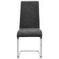 vidaXL Freischwinger 2 Stk. Schwarz Kunstleder vidaXL Freischwinger 2 Stk. Schwarz Kunstleder
