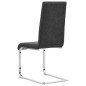 vidaXL Freischwinger 2 Stk. Schwarz Kunstleder vidaXL Freischwinger 2 Stk. Schwarz Kunstleder