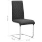 vidaXL Freischwinger 2 Stk. Schwarz Kunstleder vidaXL Freischwinger 2 Stk. Schwarz Kunstleder