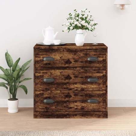vidaXL Sideboard Räuchereiche 70x35,5x67,5 cm Holzwerkstoff