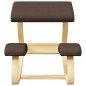 vidaXL Kniestuhl Braun 48x71x51 cm Birkensperrholz vidaXL Kniestuhl Braun 48x71x51 cm Birkensperrholz