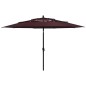 vidaXL Sonnenschirm mit Aluminium-Mast 3-lagig Bordeauxrot 3,5 m vidaXL Sonnenschirm mit Aluminium-Mast 3-lagig Bordeauxrot 3,5 m