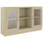 vidaXL Vitrinenschrank Sonoma-Eiche 120x30,5x70 cm Holzwerkstoff vidaXL Vitrinenschrank Sonoma-Eiche 120x30,5x70 cm Holzwerkstoff
