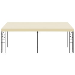 vidaXL Wand-Pavillon 6x3x2,5 m Cremeweiß