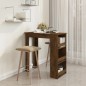 vidaXL Bartisch mit Regal Räuchereiche 102x50x103,5cm Holzwerkstoff vidaXL Bartisch mit Regal Räuchereiche 102x50x103,5cm Holzwerkstoff