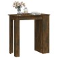 vidaXL Bartisch mit Regal Räuchereiche 102x50x103,5cm Holzwerkstoff vidaXL Bartisch mit Regal Räuchereiche 102x50x103,5cm Holzwerkstoff