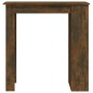 vidaXL Bartisch mit Regal Räuchereiche 102x50x103,5cm Holzwerkstoff vidaXL Bartisch mit Regal Räuchereiche 102x50x103,5cm Holzwerkstoff