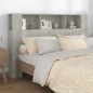 vidaXL Kopfteil mit Ablagen Betongrau 160x18,5x104,5 cm