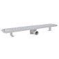 vidaXL Gerade Duschrinne Wellen 730x140 mm Edelstahl vidaXL Gerade Duschrinne Wellen 730x140 mm Edelstahl