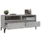 vidaXL TV-Schrank Betongrau 100x34,5x44,5 cm Holzwerkstoff vidaXL TV-Schrank Betongrau 100x34,5x44,5 cm Holzwerkstoff