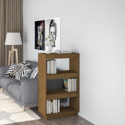 vidaXL Bücherregal/Raumteiler Honigbraun 60x35x103cm Massivholz Kiefer
