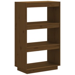 vidaXL Bücherregal/Raumteiler Honigbraun 60x35x103cm Massivholz Kiefer