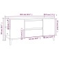 vidaXL TV-Schrank Braun Eichen-Optik 102x44,5x50 cm Holzwerkstoff vidaXL TV-Schrank Braun Eichen-Optik 102x44,5x50 cm Holzwerkstoff
