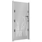 vidaXL Gartentor 105x180 cm Cortenstahl Gras-Design vidaXL Gartentor 105x180 cm Cortenstahl Gras-Design