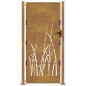vidaXL Gartentor 105x180 cm Cortenstahl Gras-Design vidaXL Gartentor 105x180 cm Cortenstahl Gras-Design