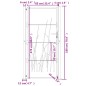 vidaXL Gartentor 105x180 cm Cortenstahl Gras-Design vidaXL Gartentor 105x180 cm Cortenstahl Gras-Design