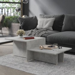 vidaXL Couchtisch Betongrau 111,5x50x33 cm Holzwerkstoff