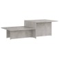 vidaXL Couchtisch Betongrau 111,5x50x33 cm Holzwerkstoff vidaXL Couchtisch Betongrau 111,5x50x33 cm Holzwerkstoff