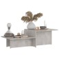 vidaXL Couchtisch Betongrau 111,5x50x33 cm Holzwerkstoff vidaXL Couchtisch Betongrau 111,5x50x33 cm Holzwerkstoff