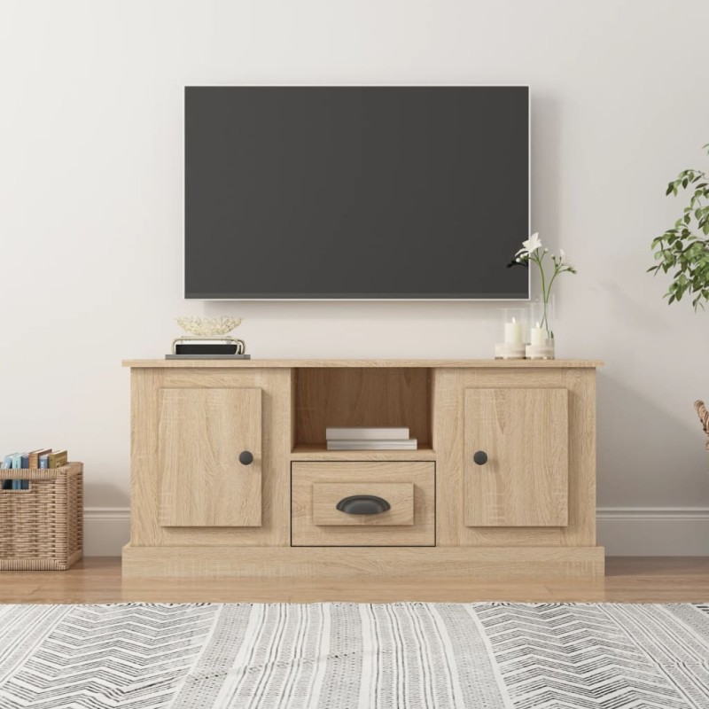 vidaXL TV-Schrank Sonoma-Eiche 100x35,5x45 cm Holzwerkstoff vidaXL TV-Schrank Sonoma-Eiche 100x35,5x45 cm Holzwerkstoff