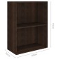 vidaXL Bücherregal Holzwerkstoff 60x31x78 cm Räuchereiche vidaXL Bücherregal Holzwerkstoff 60x31x78 cm Räuchereiche