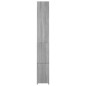 vidaXL Badschrank Grau Sonoma 25x26,5x170 cm Holzwerkstoff vidaXL Badschrank Grau Sonoma 25x26,5x170 cm Holzwerkstoff