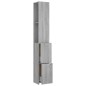vidaXL Badschrank Grau Sonoma 25x26,5x170 cm Holzwerkstoff vidaXL Badschrank Grau Sonoma 25x26,5x170 cm Holzwerkstoff