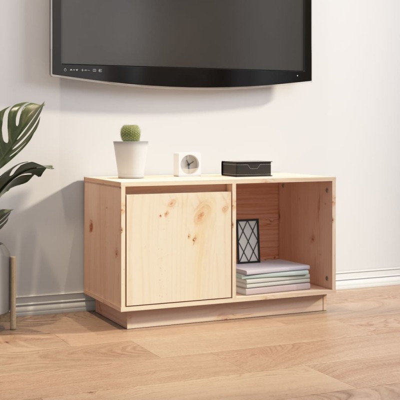 vidaXL TV-Schrank 74x35x44 cm Massivholz Kiefer vidaXL TV-Schrank 74x35x44 cm Massivholz Kiefer