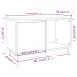 vidaXL TV-Schrank 74x35x44 cm Massivholz Kiefer vidaXL TV-Schrank 74x35x44 cm Massivholz Kiefer