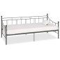 vidaXL Tagesbett-Rahmen Grau Metall 90×200 cm vidaXL Tagesbett-Rahmen Grau Metall 90×200 cm