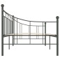 vidaXL Tagesbett-Rahmen Grau Metall 90×200 cm vidaXL Tagesbett-Rahmen Grau Metall 90×200 cm
