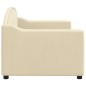 Tagesbett Creme 80x200 cm Stoff Tagesbett Creme 80x200 cm Stoff