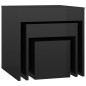 vidaXL Satztische 3-tlg. Hochglanz-Schwarz Holzwerkstoff vidaXL Satztische 3-tlg. Hochglanz-Schwarz Holzwerkstoff