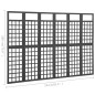 vidaXL Spalier/Paravent 6-teilig Massivholz Tanne Schwarz 242,5x180 cm vidaXL Spalier/Paravent 6-teilig Massivholz Tanne Schwarz 242,5x180 cm