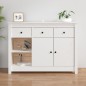 vidaXL Sideboard Weiß 100x35x74 cm Massivholz Kiefer vidaXL Sideboard Weiß 100x35x74 cm Massivholz Kiefer