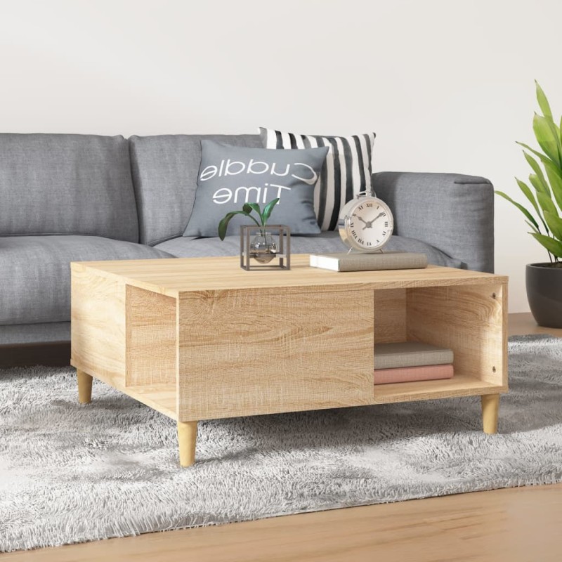 vidaXL Couchtisch Sonoma-Eiche 80x80x36,5 cm Holzwerkstoff vidaXL Couchtisch Sonoma-Eiche 80x80x36,5 cm Holzwerkstoff