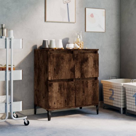 vidaXL Sideboard Räuchereiche 60x35x70 cm Holzwerkstoff