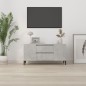 vidaXL TV-Schrank Betongrau 102x44,5x50 cm Holzwerkstoff vidaXL TV-Schrank Betongrau 102x44,5x50 cm Holzwerkstoff