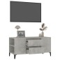 vidaXL TV-Schrank Betongrau 102x44,5x50 cm Holzwerkstoff vidaXL TV-Schrank Betongrau 102x44,5x50 cm Holzwerkstoff