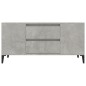 vidaXL TV-Schrank Betongrau 102x44,5x50 cm Holzwerkstoff vidaXL TV-Schrank Betongrau 102x44,5x50 cm Holzwerkstoff