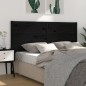 vidaXL Kopfteil Schwarz 146x4x100 cm Massivholz Kiefer vidaXL Kopfteil Schwarz 146x4x100 cm Massivholz Kiefer
