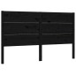 vidaXL Kopfteil Schwarz 146x4x100 cm Massivholz Kiefer vidaXL Kopfteil Schwarz 146x4x100 cm Massivholz Kiefer