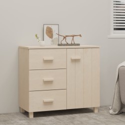vidaXL Sideboard HAMAR Honigbraun 90x40x80 cm Massivholz Kiefer