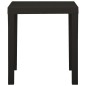 vidaXL Gartentisch Anthrazit 79x65x72 cm Kunststoff vidaXL Gartentisch Anthrazit 79x65x72 cm Kunststoff