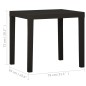vidaXL Gartentisch Anthrazit 79x65x72 cm Kunststoff vidaXL Gartentisch Anthrazit 79x65x72 cm Kunststoff