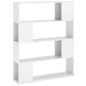 vidaXL Bücherregal Raumteiler Hochglanz-Weiß 100x24x124 cm vidaXL Bücherregal Raumteiler Hochglanz-Weiß 100x24x124 cm